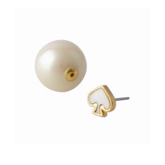 KATE SPADE • Signature Reversible Pearl Earrings - Picture 5 of 9